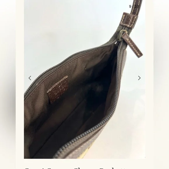 Gucci Brown Monogram Shoulder Bag - Picture 8 of 13